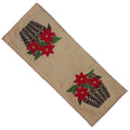 Poinsettia Basket Table Runner - Home Collections by Raghu