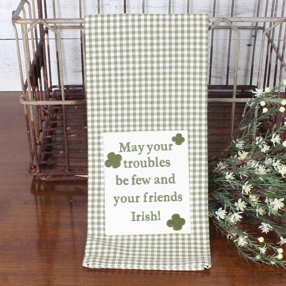 May Troubles be few Towel- Set of Two - Home Collections by Raghu