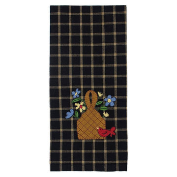 Red Bird Basket Towel  ET473201