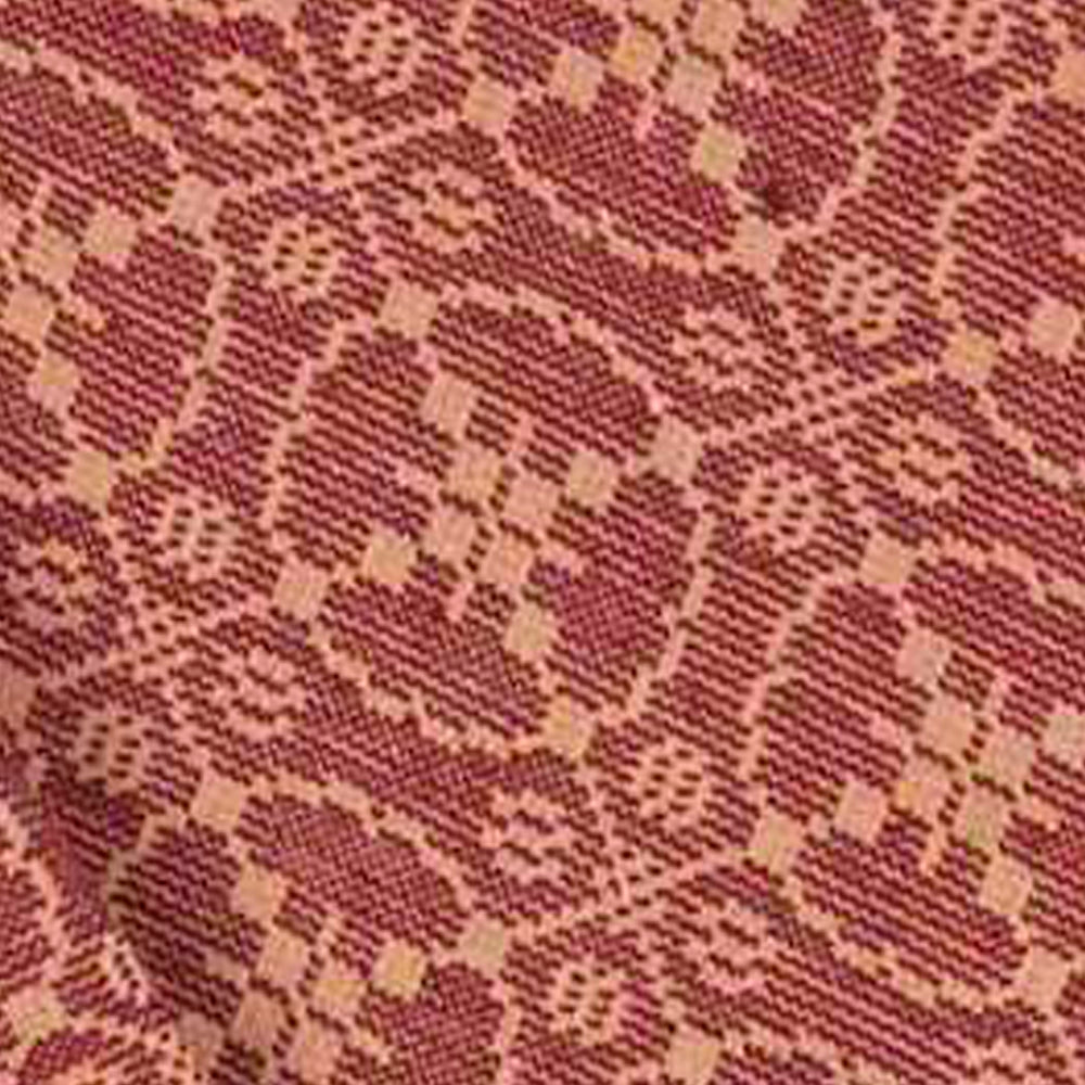 Barn Red Tan Marshfield Jacquard Afghan - Home Collections by Raghu