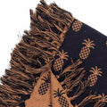 Black Mocha Pineapple Jacquard Afghan - Home Collections by Raghu