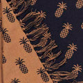 Black Mocha Pineapple Jacquard Afghan - Home Collections by Raghu