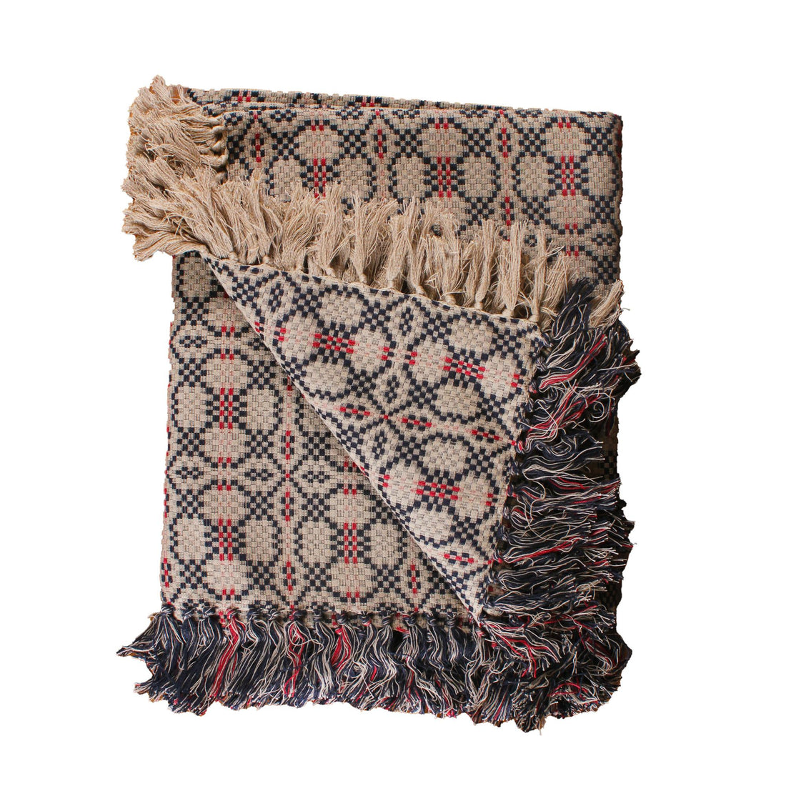 Kendall Jacquard Black Afghan - Home Collections by Raghu