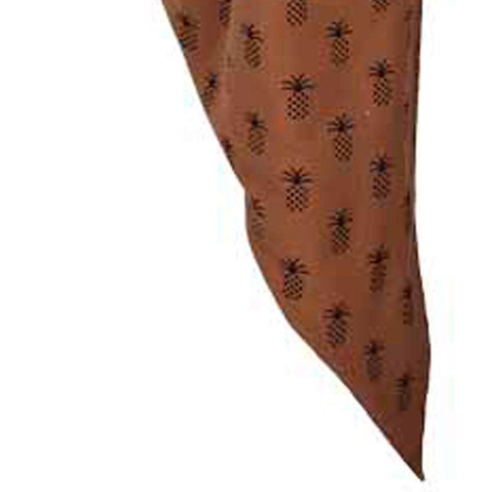 Mocha Black Pineapple Town Gathered Swag Lined - Home Collections by Raghu