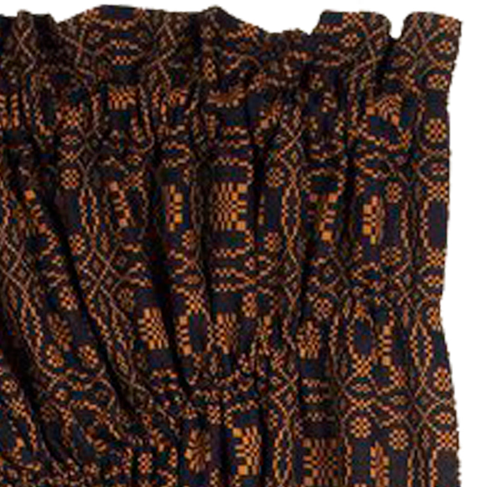 Black Mustard Lover?�?????’??ƒ?§??S Knot Jacquard Gathered Swag Lined - Home Collections by Raghu