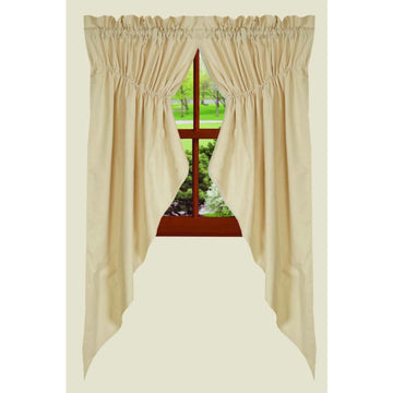 Cream Osenburg Gathered Swag - Lined - Home Collections by Raghu