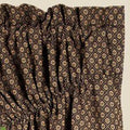 Black Nutmeg Kingston Jacquard Gathered Swag Lined - Home Collections by Raghu