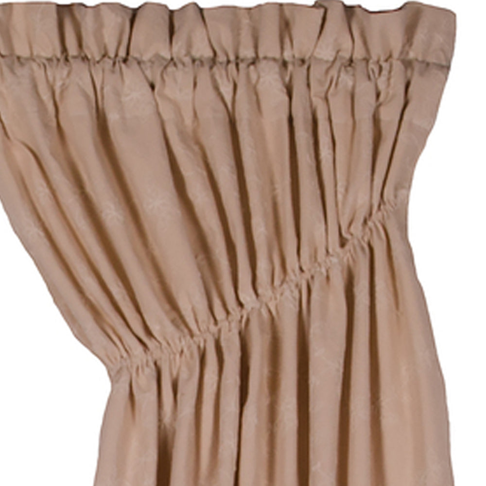 Cream Candlewicking Cream Gathered Swag Lined - Home Collections by Raghu