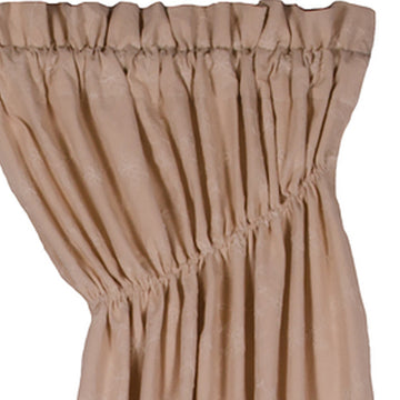 Cream Candlewicking Cream Gathered Swag Lined - Home Collections by Raghu