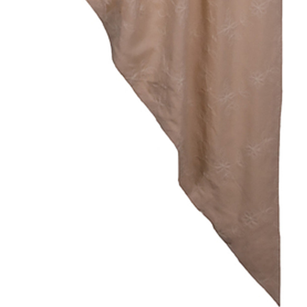 Cream Candlewicking Cream Gathered Swag Lined - Home Collections by Raghu