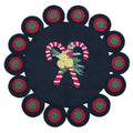 Candy Canes  Candle Mat - Home Collections by Raghu