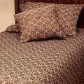 Black Tan Marshfield Jacquard Bed Cover Queen - Home Collections by Raghu