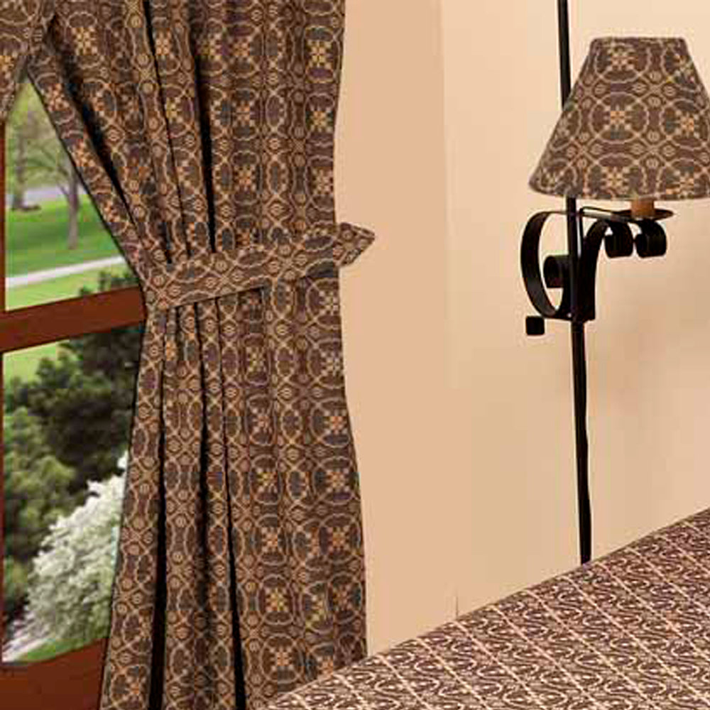 Black-Tan Marshfield Jacquard Bed Cover Twin - Home Collections by Raghu