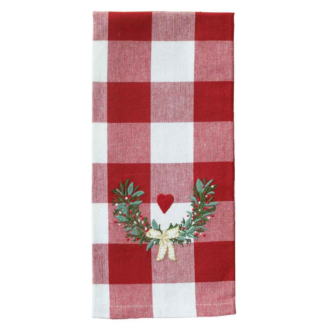 Heart Wreath Dishtowel - Home Collections by Raghu
