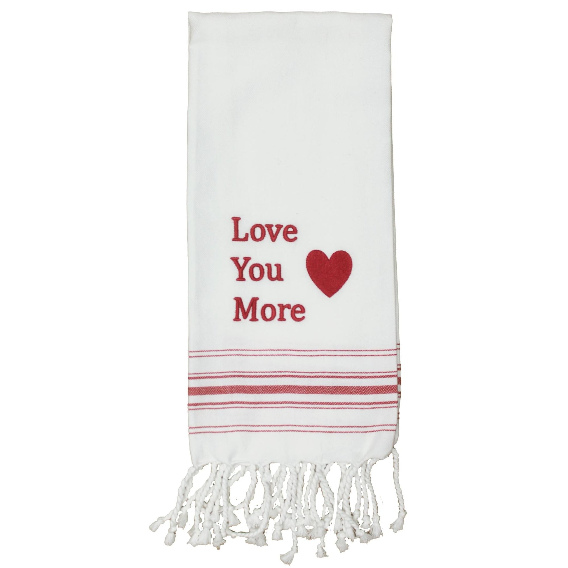 Red Love you More Towel - Home Collections by Raghu