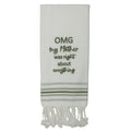 Grn OMG My Mother Right Towel - Home Collections by Raghu