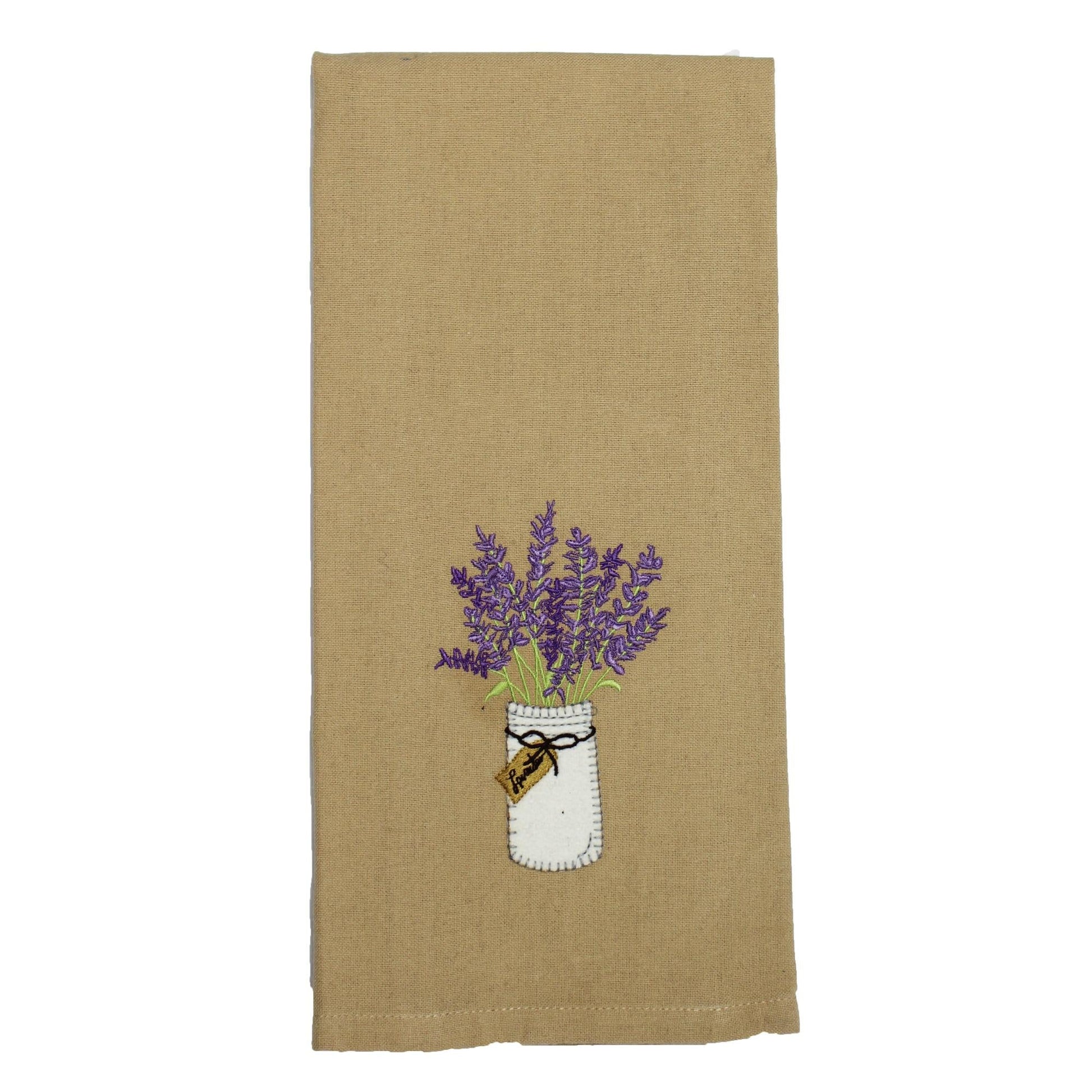 Lavender Mason Jar Towel - Home Collections by Raghu