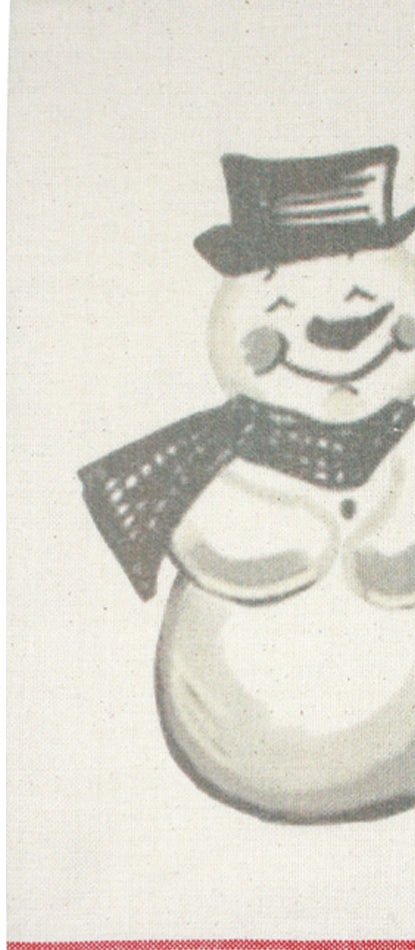 Holiday Grain Sack Cream, Red, Grn towel  - Home Collections by Raghu