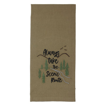 Always Take Scenic Route Towel  ET140110