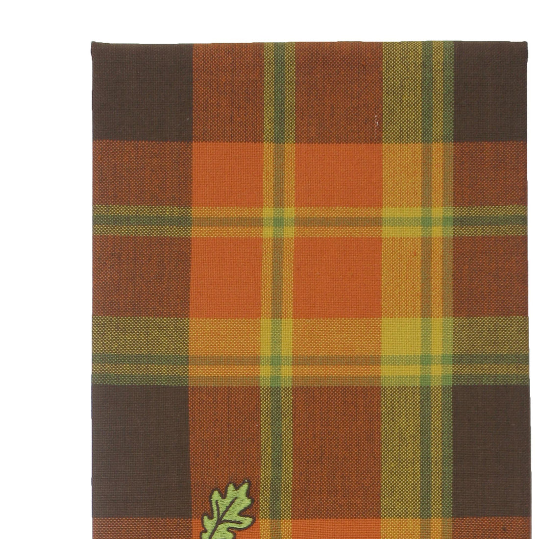 F Autumn Plaid Mums Towel - Home Collections by Raghu