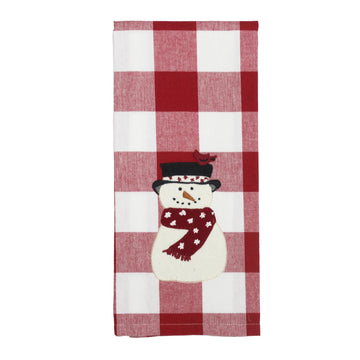 C Snow Friends Cardinal Towel - Home Collections by Raghu