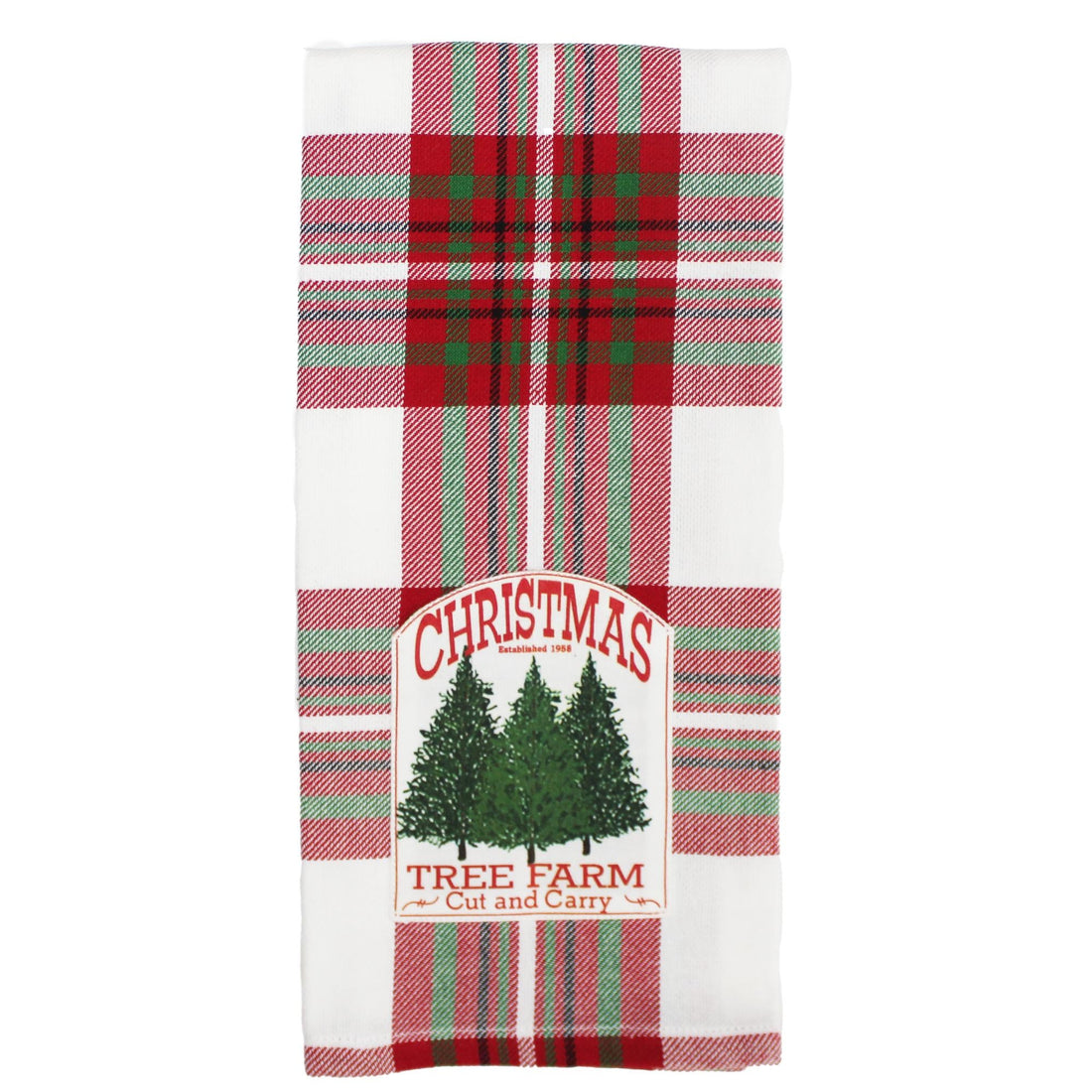 C Tree Farm Sign Towel - Home Collections by Raghu