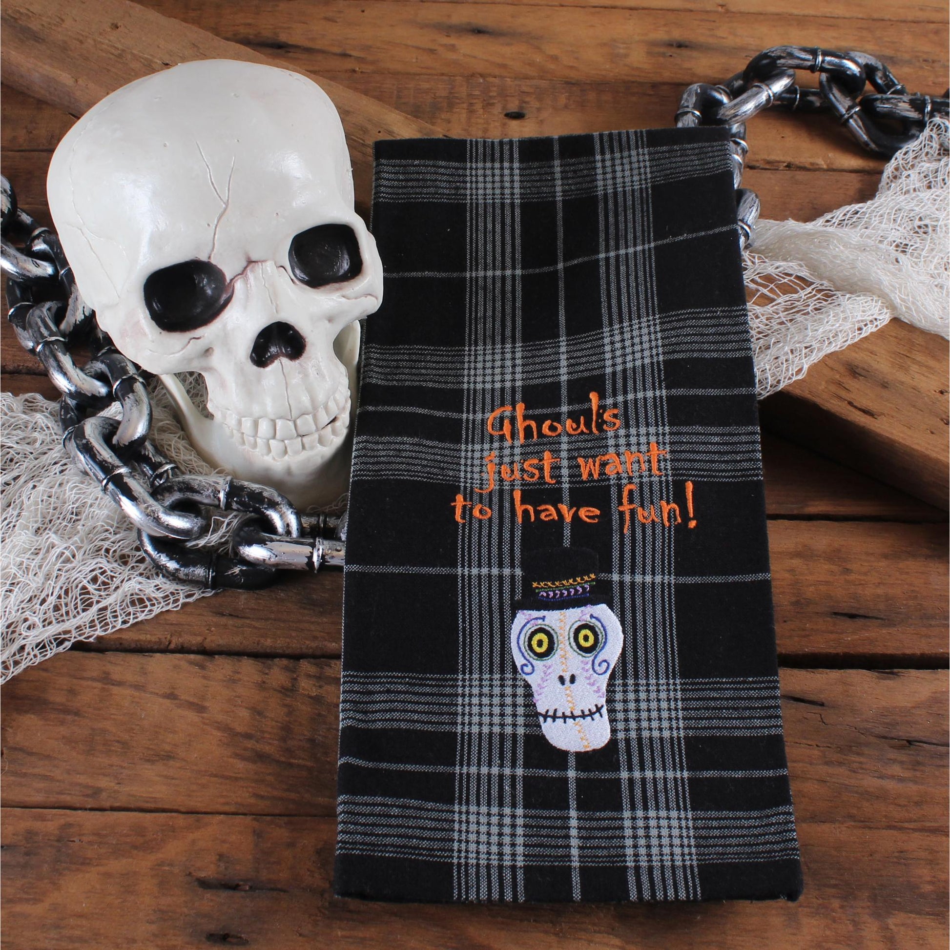 F Ghouls want fun Towel - Home Collections by Raghu
