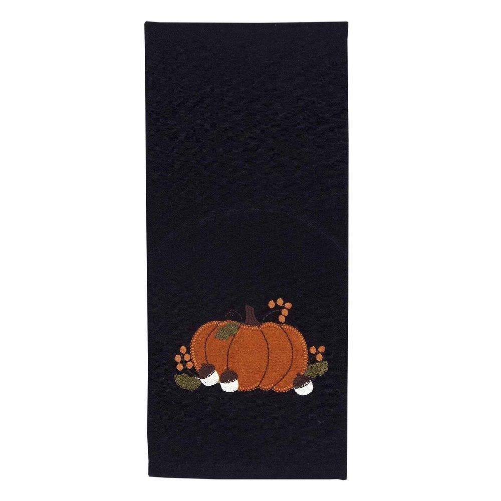 Fall Pumpkin And Acorn Towel - Set of Two - Home Collections by Raghu