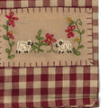 Barn Red Nutmeg 2 Sheep Towel Set Of Two - Home Collections by Raghu