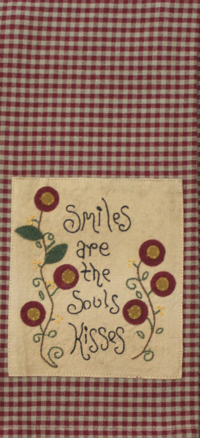 Smiles are the Souls Kisses Towel Towel - Home Collections by Raghu