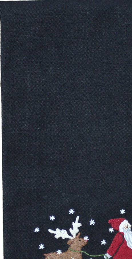 Christmas Friends Black towel  - Home Collections by Raghu