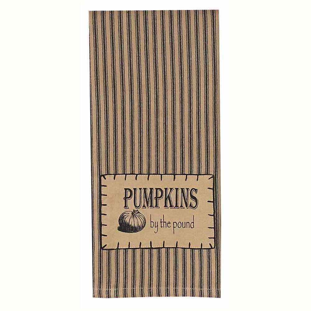 Pumpkins By The Pound - Tea Dyed Towel - Set of Two - Home Collections by Raghu