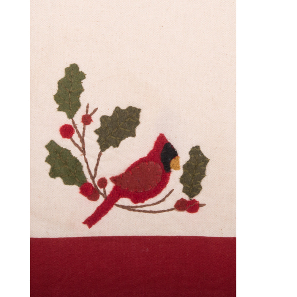 Cardinal Holly Towel -  Home Collections by Raghu