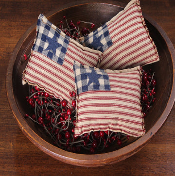 Flag Fill set of 3 Multi Home Accents  - Home Collections by Raghu