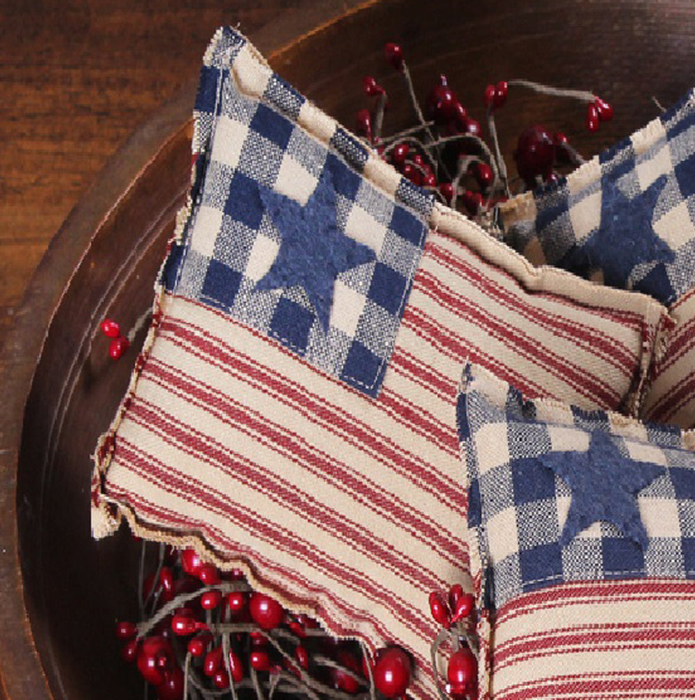 Flag Fill set of 3 Multi Home Accents  - Home Collections by Raghu