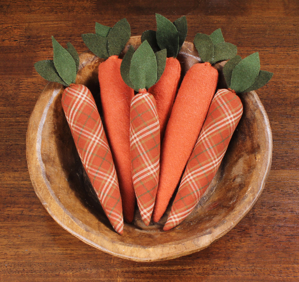 Carrot Fills set of 6 Orange Home Accents  - Home Collections by Raghu