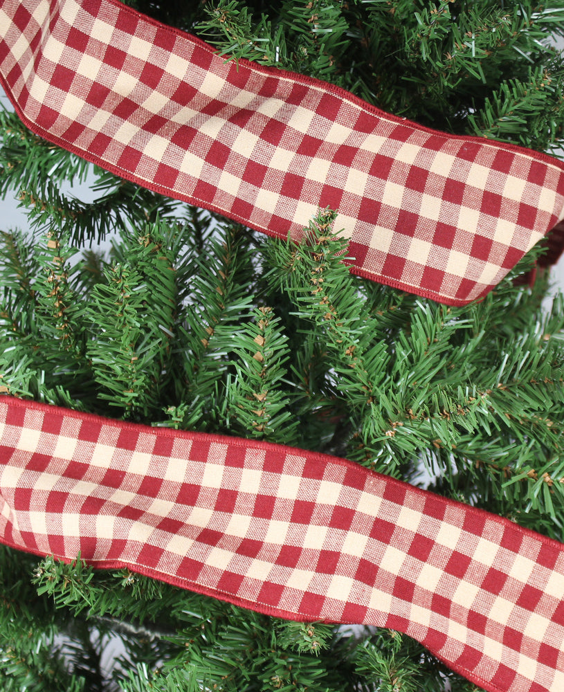 Heritage House Barn Red Garland  - Home Collections by Raghu