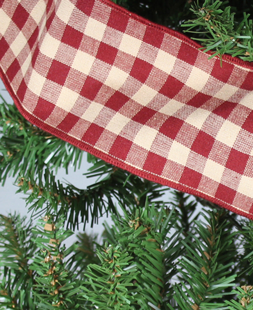 Heritage House Barn Red Garland  - Home Collections by Raghu