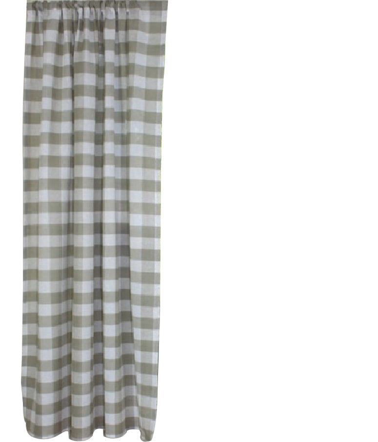 Heirloom Buffalo Check Oat Oat Panel  - Home Collections by Raghu