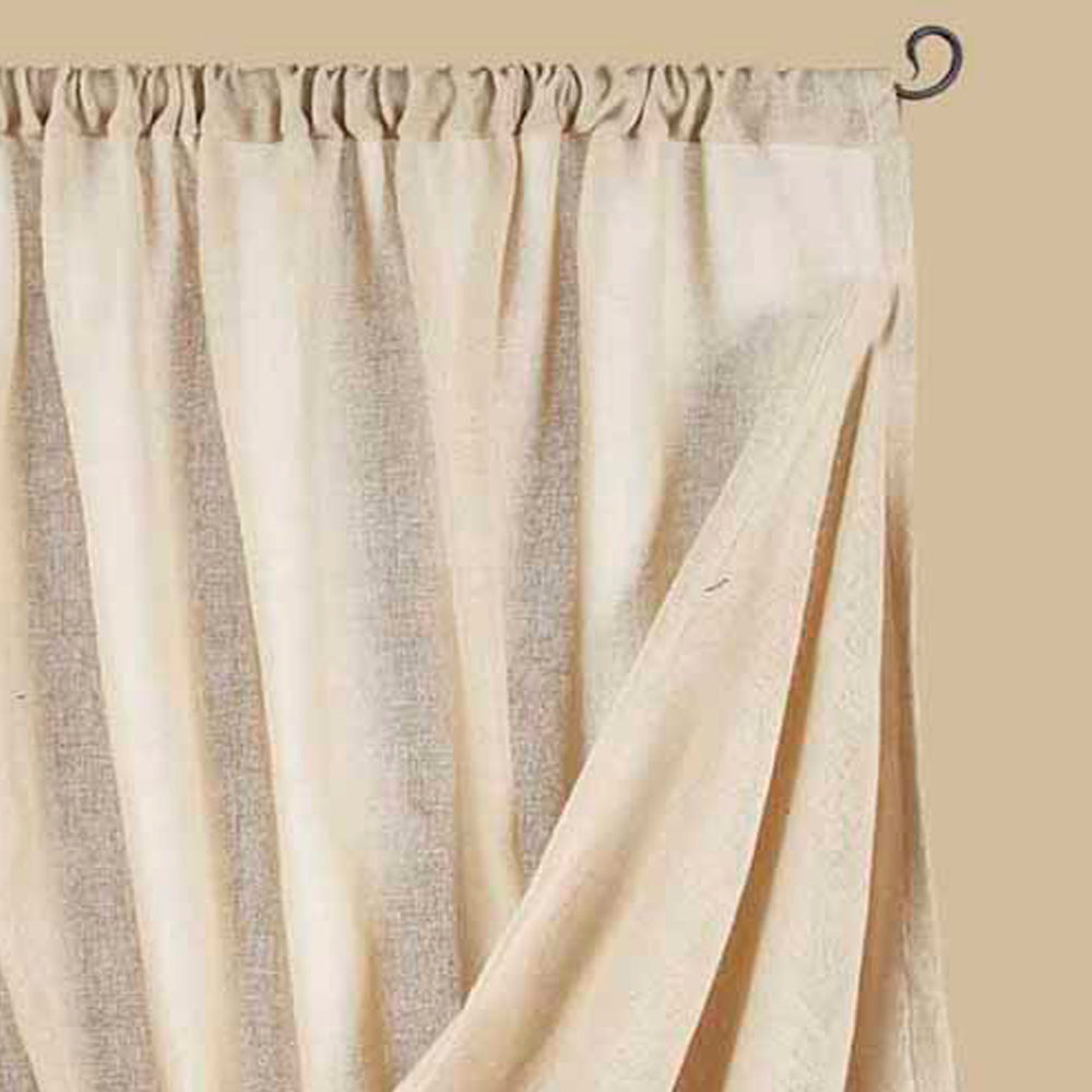 Cream Heirloom Cream 63" Panel Unlined - Home Collections by Raghu