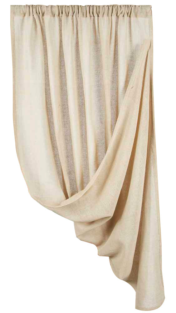 Cream Heirloom 86" Panel Unlined - Home Collections by Raghu