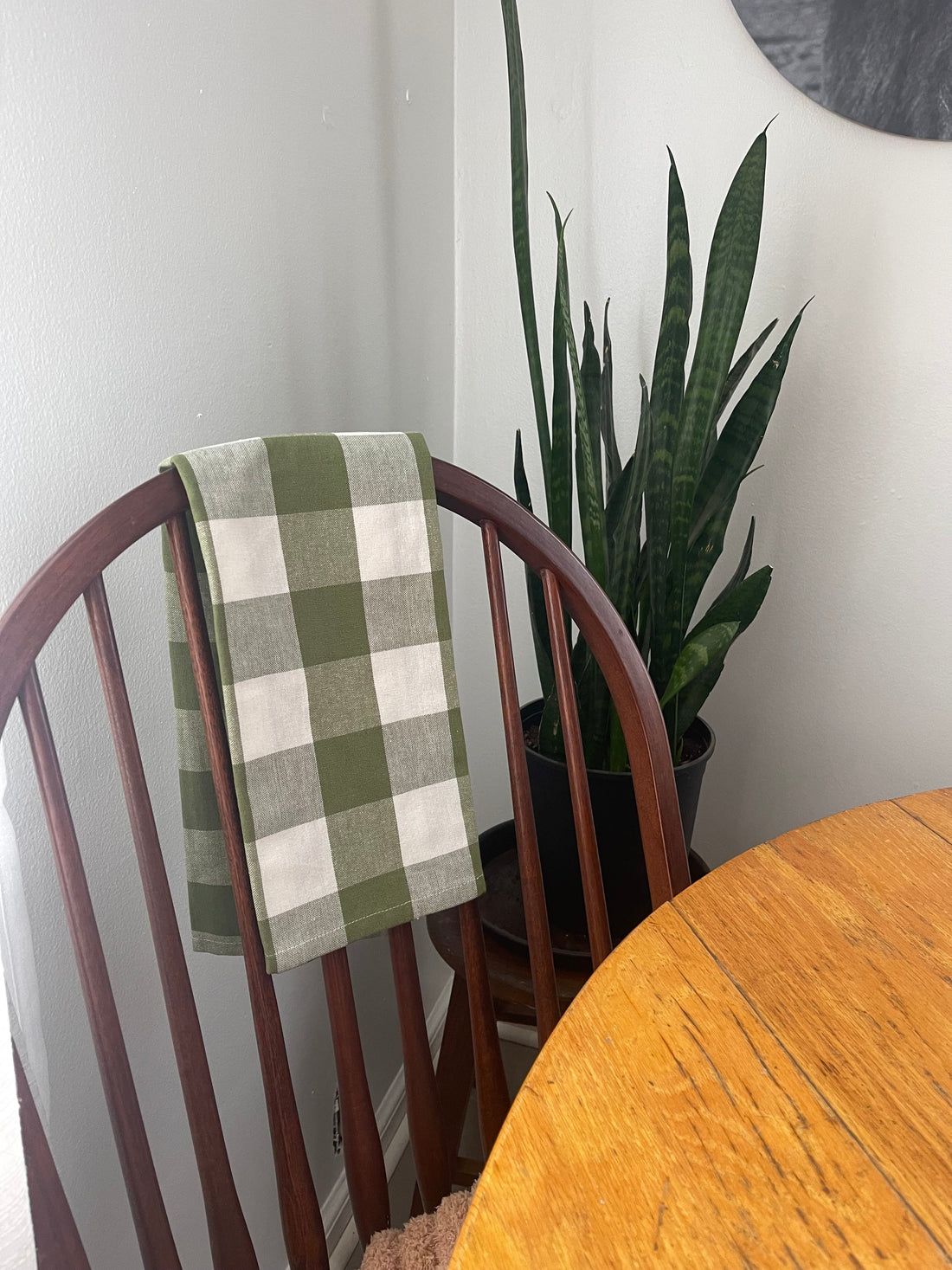 Buffalo Check Sage Sage Towel  - Home Collections by Raghu