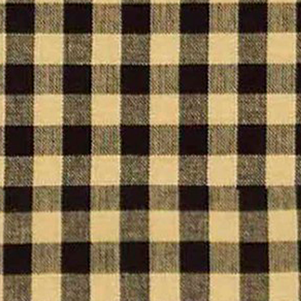 Black Nutmeg Heritage House Check Black Towel Set Of Six - Home Collections by Raghu