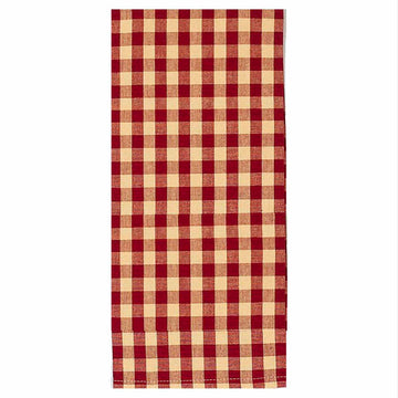 Barn Red Nutmeg Heritage House Check Barn Red Towel Set Of Six KT100017