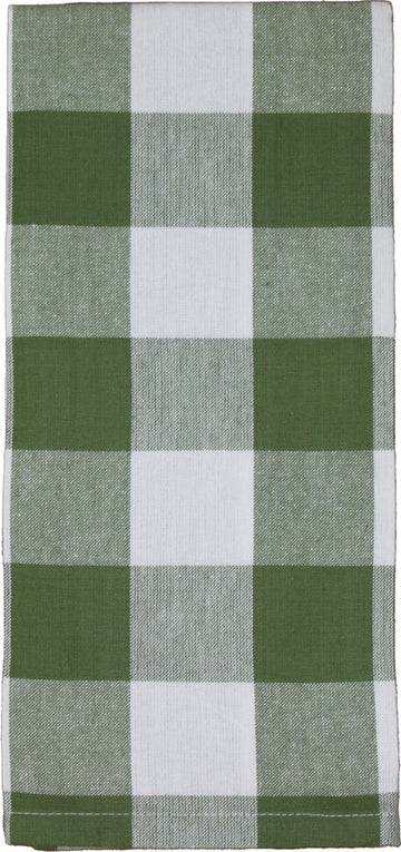 Buffalo Check Sage Sage Towel  - Home Collections by Raghu