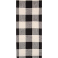 Black-Buttermilk Buffalo Check Towel - Set of Six - Home Collections by Raghu