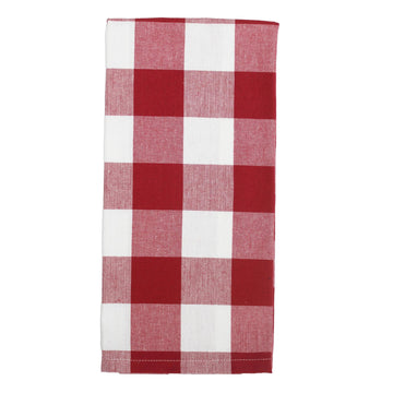 Buffalo Check Crimson Red Kitchen Towel - Home Collections by Raghu
