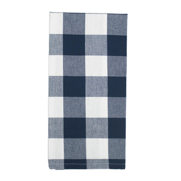 Buffalo Check Navy Blue Kitchen Towel - Home Collections by Raghu