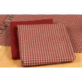Barn Red-Oat Newbury Gingham Towel - Set of Six - Home Collections by Raghu