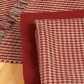 Barn Red Oat Newbury Gingham Towel Set Of Six - Home Collections by Raghu